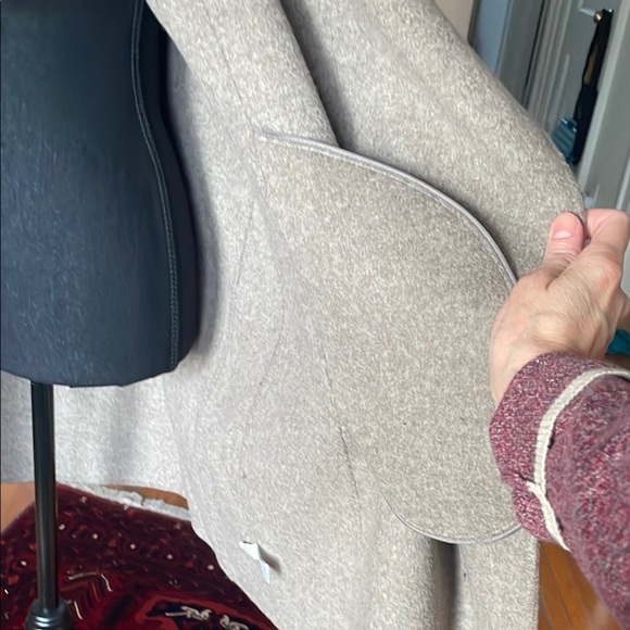 J. JILL Elegant Gray Women's Swing Wool & Angora Coat - Picture 11 of 12